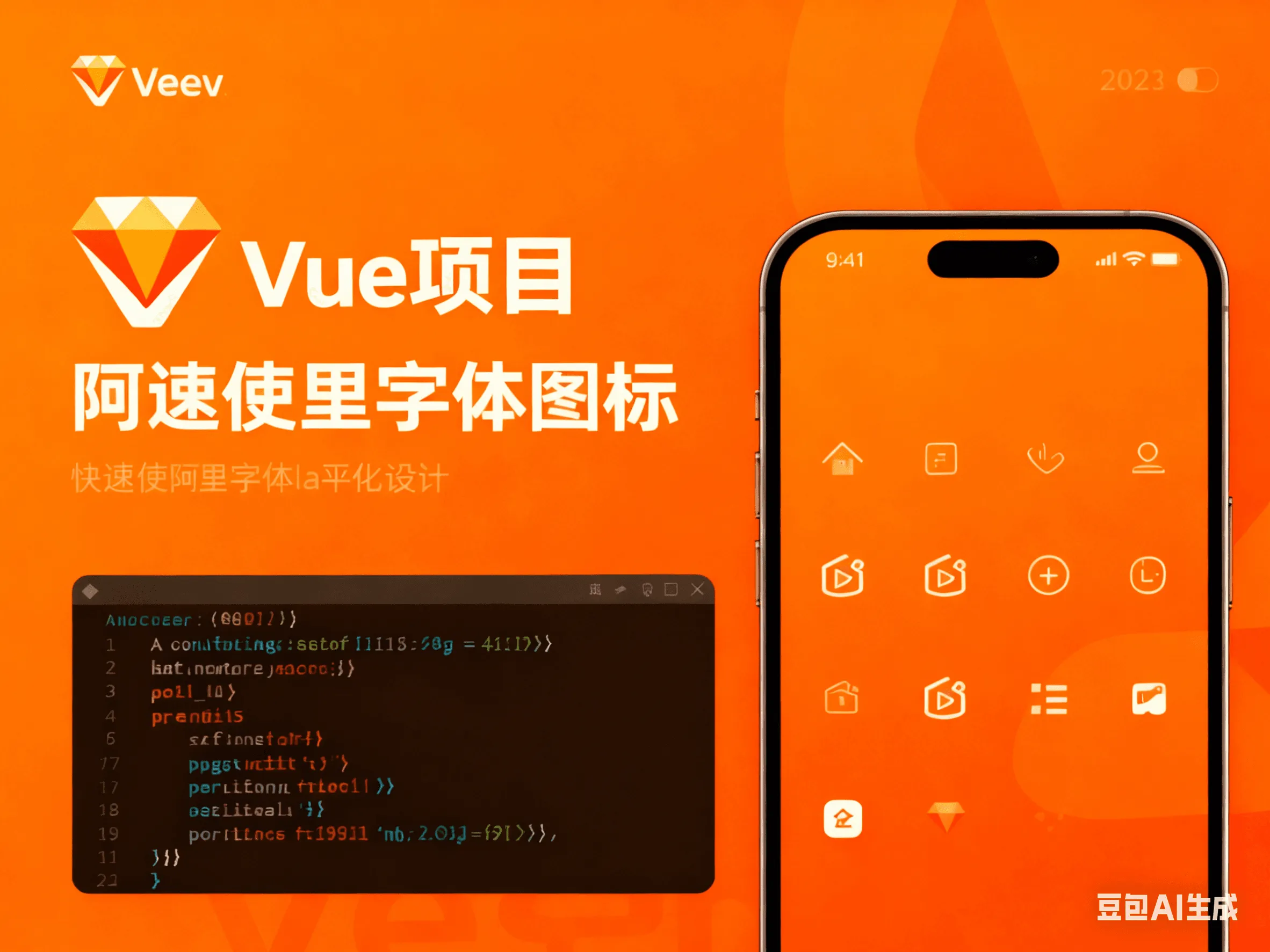 vue项目中快速使用阿里字体图标